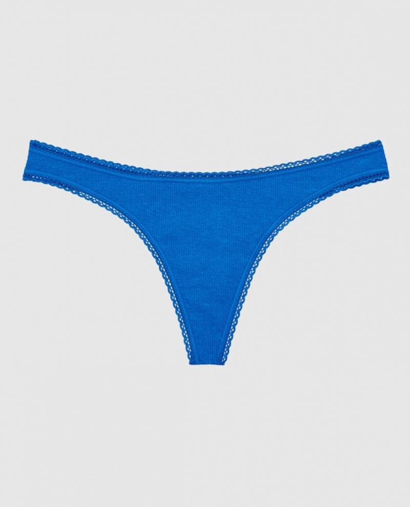 La Senza Thong Panty Underwear Women Deep Blue | ZmmCekDs