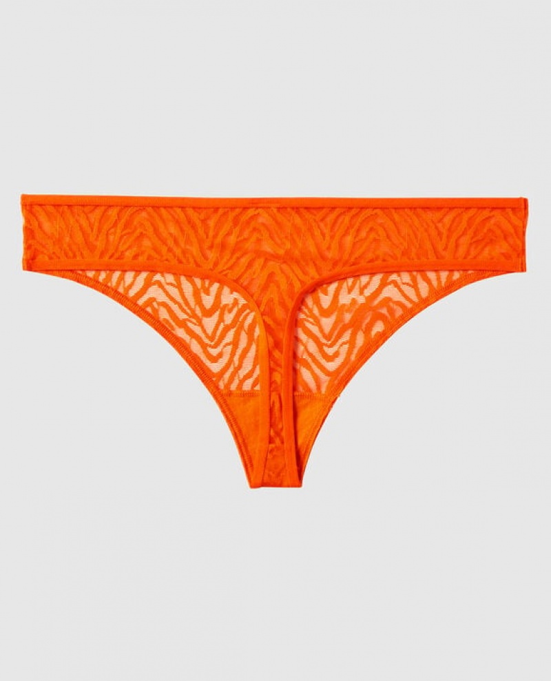 La Senza Thong Panty Underwear Women Orange | dXJQHfXu