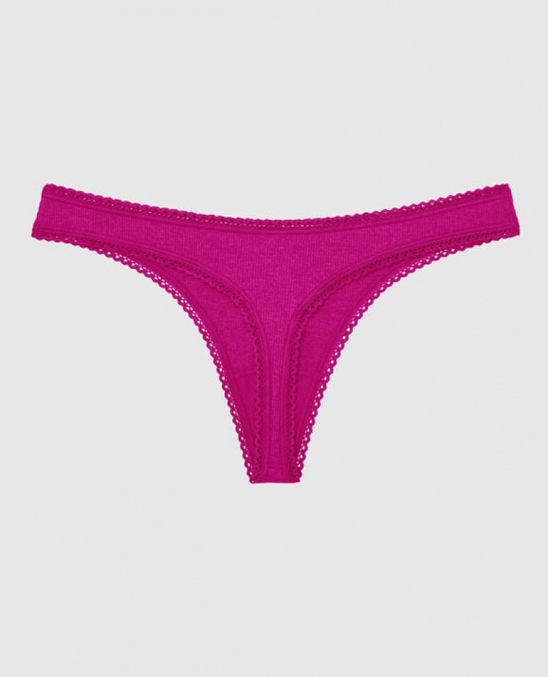 La Senza Thong Panty Underwear Women Pink | 0D0AmvRZ