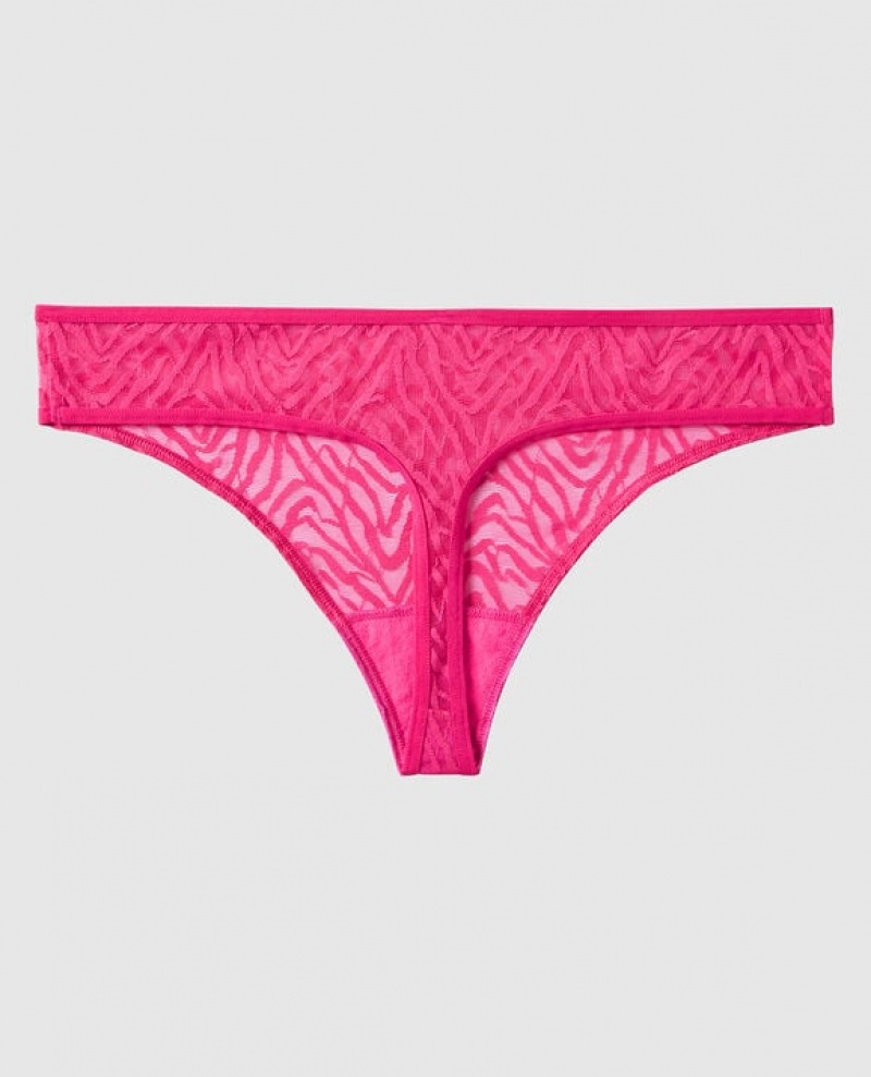 La Senza Thong Panty Underwear Women Pink | 0CbEz8KP