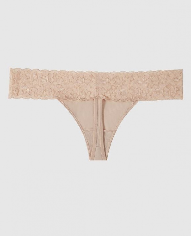 La Senza Thong Panty Underwear Women Rosetan | yTlt0Dzx