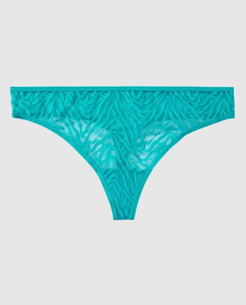 La Senza Thong Panty Underwear Women Turquoise | 7e9GljAh