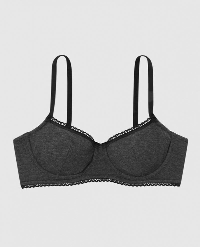 La Senza Unlined Balconette Bras Women Black | GPG0w5De