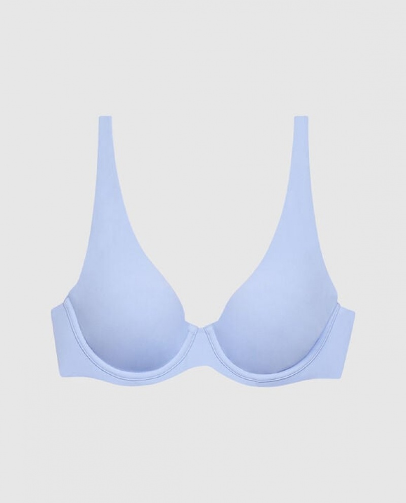 La Senza Unlined Microfiber Bras Women Blue | ekUJX0Qz