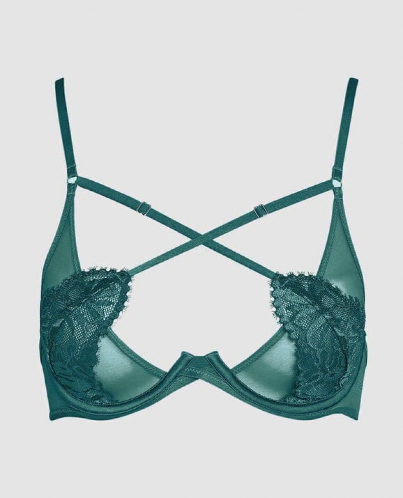 La Senza Unlined Strappy Bras Women Tidal Turq | u1nfeL7H