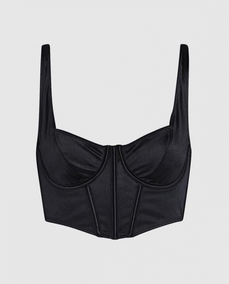 La Senza Unlined Top Bras Women Black | pfDlkH8S