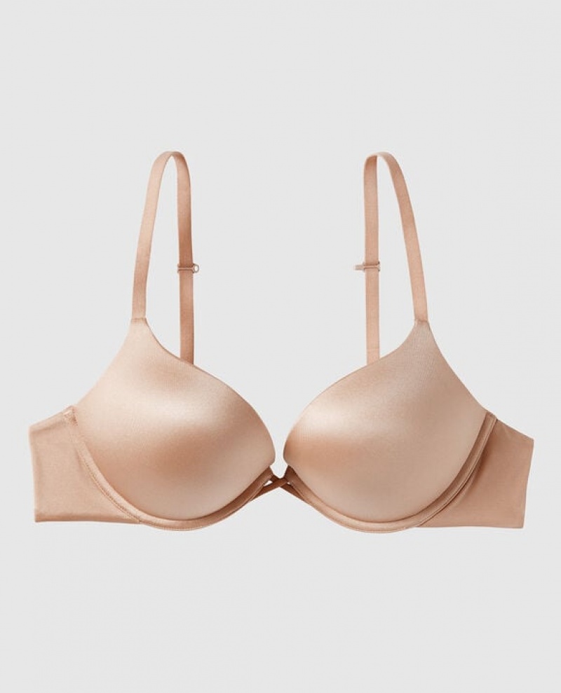 La Senza Up 2 Cup Push Up Bras Women Rose Brown | O2625qWC