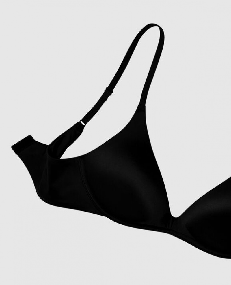 La Senza Wireless Light Push Up Bras Women Black | pPjC6xHZ