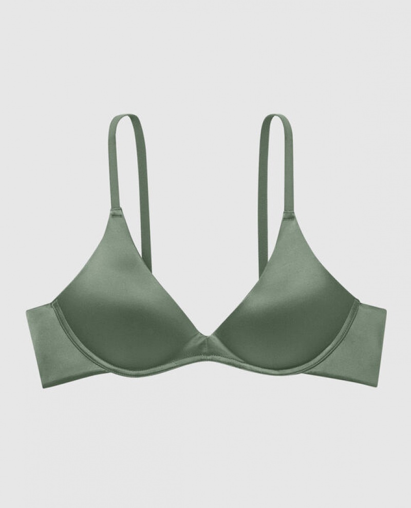 La Senza Wireless Light Push Up Bras Women Dark Forest | vGcTDWDH