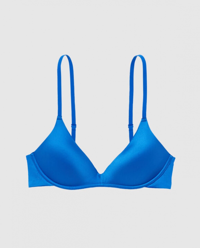 La Senza Wireless Light Push Up Bras Women Deep Blue | YdAuwGqj